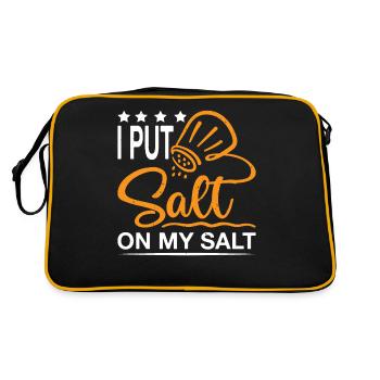 Je mets du sel sur mon sel 13 - Sac Retro - noir/or - Dos