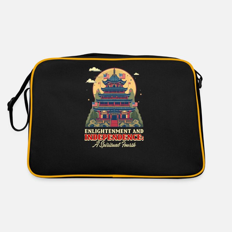 Patriotic Buddhist Enlightenment and Independence Retro Bag