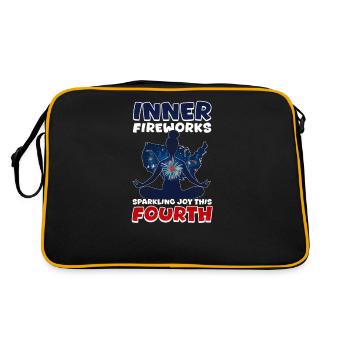 Le bouddhiste patriotique suscite la joie ce quatrième - Sac Retro - noir/or - Dos