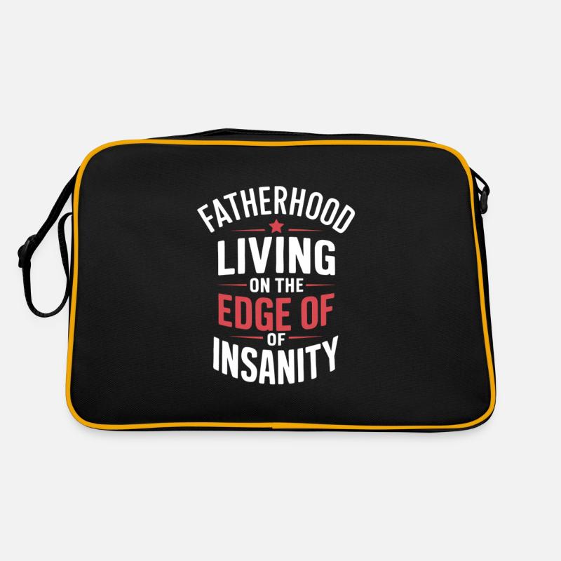 Vaterschaft Am Rande Des Wahnsinns Retro Tasche