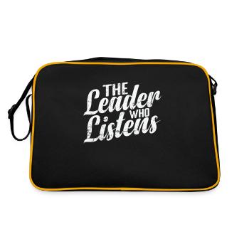 Le leader qui écoute - Sac Retro - noir/or - Dos