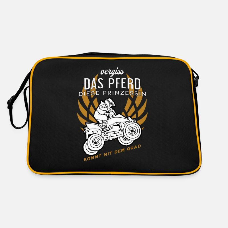 Vergiss Das Pferd Diese Prinzessin Kommt Mit Quad Retro Tasche