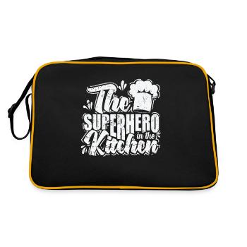 Le super-héros dans la cuisine - Sac Retro - noir/or - Dos