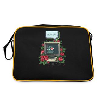 Geek Love You Had Me at 'Hello World' - Retro Bag - black/gold - Back