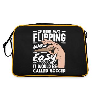 Beer mat turn over game beer - Retro Bag - black/gold - Back