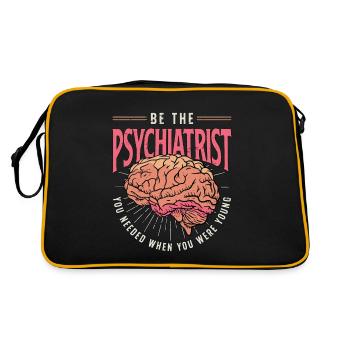 Soyez le psychiatre dont vous aviez besoin Docteur Psychiatre - Sac Retro - noir/or - Dos