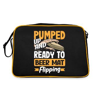 Beer mat turn over game beer - Retro Bag - black/gold - Back