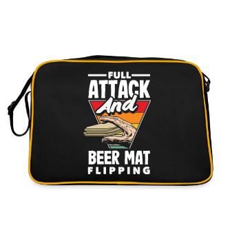Beer mat turn over game beer - Retro Bag - black/gold - Back