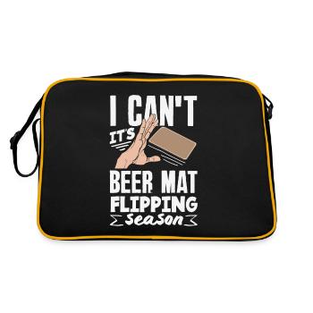 Beer mat turn over game beer - Retro Bag - black/gold - Back