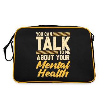 Psychiatre Vous pouvez me parler de psychologie - Sac Retro - noir/or - Dos