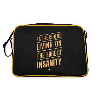 Une paternité au bord de la folie - Sac Retro - noir/or - Dos