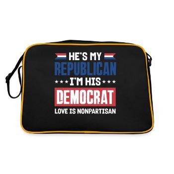 United In Love Unity Patriotic American - Retro Bag - black/gold - Back