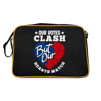 United In Love Unity Patriotic American - Retro Bag - black/gold - Back