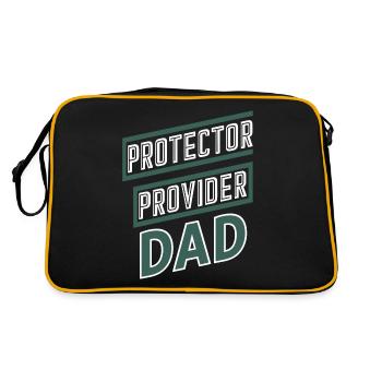 Protecteur Fournisseur Papa Fier Papa - Sac Retro - noir/or - Dos