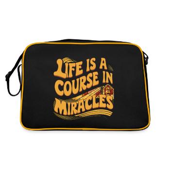 Life Is A Course In Miracles 9 - Retro Bag - black/gold - Back