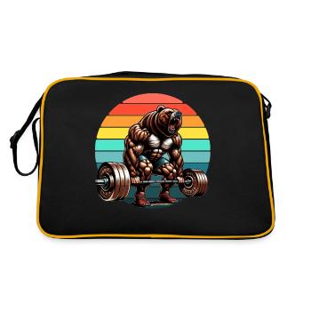 Entraînement de gymnastique de soulevé de terre Strong Bear Powerlifter - Sac Retro - noir/or - Dos