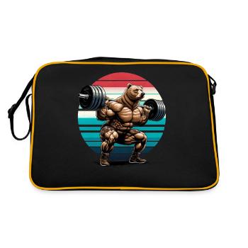 Entraînement de gymnastique de squat d'haltérophile Strong Bear - Sac Retro - noir/or - Dos