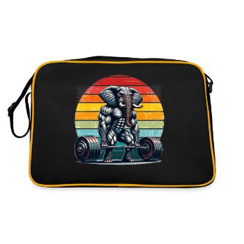 Entraînement de gymnastique de soulevé de terre Strong Elephant Powerlifter - Sac Retro - noir/or - Dos
