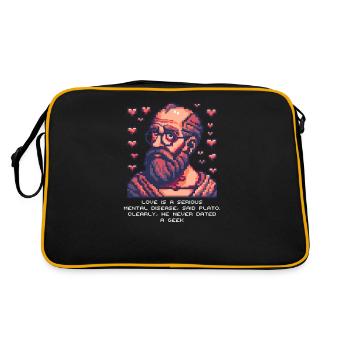 Amour geek Il n’est jamais sorti avec un geek - Sac Retro - noir/or - Dos