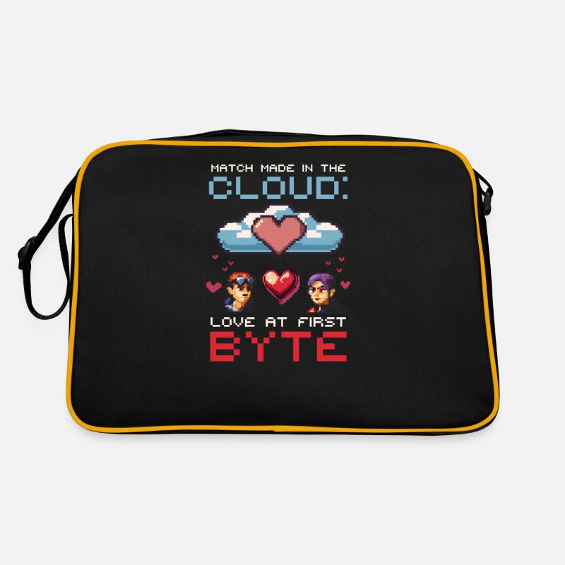 Geek Love Match Made in Cloud Love at First Byte Retro Bag