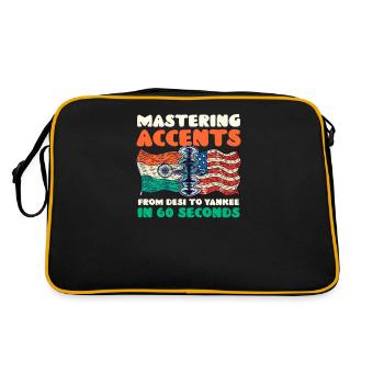 Accents de mastering amérindiens Desi Yankee - Sac Retro - noir/or - Dos