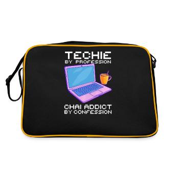 American Indian Techie Profession Chai Confession - Retro Bag - black/gold - Back