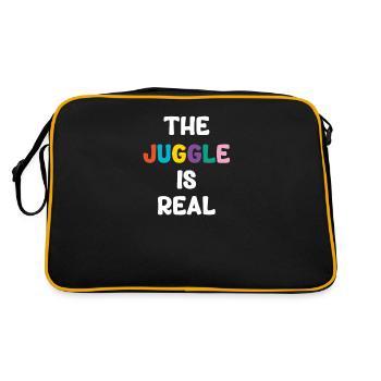 The Juggle Is Real Clown Bartender Acrobatic - Retro Bag - black/gold - Back