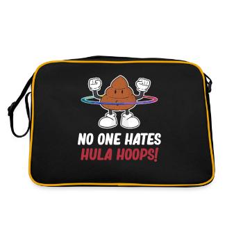 Nobody Hates Hula Hoops! Hooping Jugglers - Retro Bag - black/gold - Back