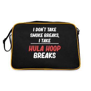I don't take smoking breaks. I take - Retro Bag - black/gold - Back