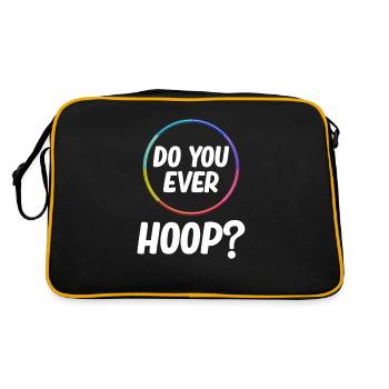 Do You Hoop At All? Funny Hooping Jugglers - Retro Bag - black/gold - Back