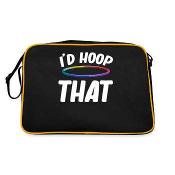 Ich Würde Diese Lustigen Reifenjongleure, Die - Retro Tasche - Schwarz/Gold - Hinten
