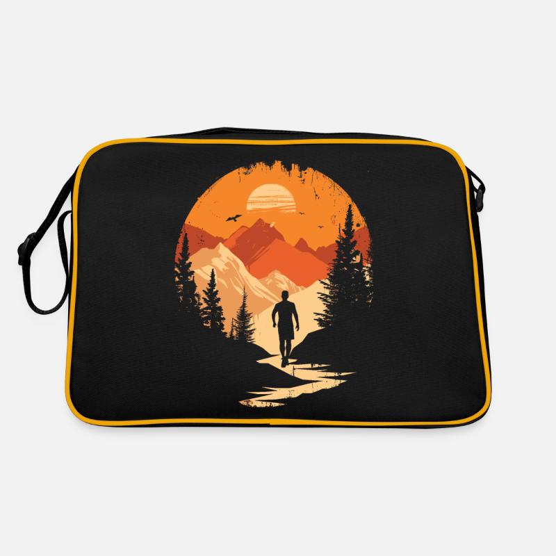 Running design for runners at the marathon Retro Bag