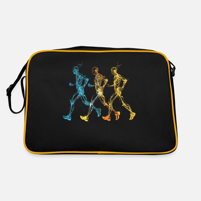 Conception de course pour les coureurs au marathon Sac Retro