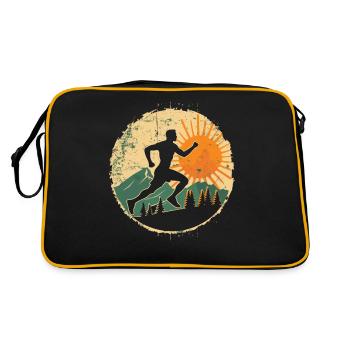 Conception de course pour les coureurs au marathon - Sac Retro - noir/or - Dos
