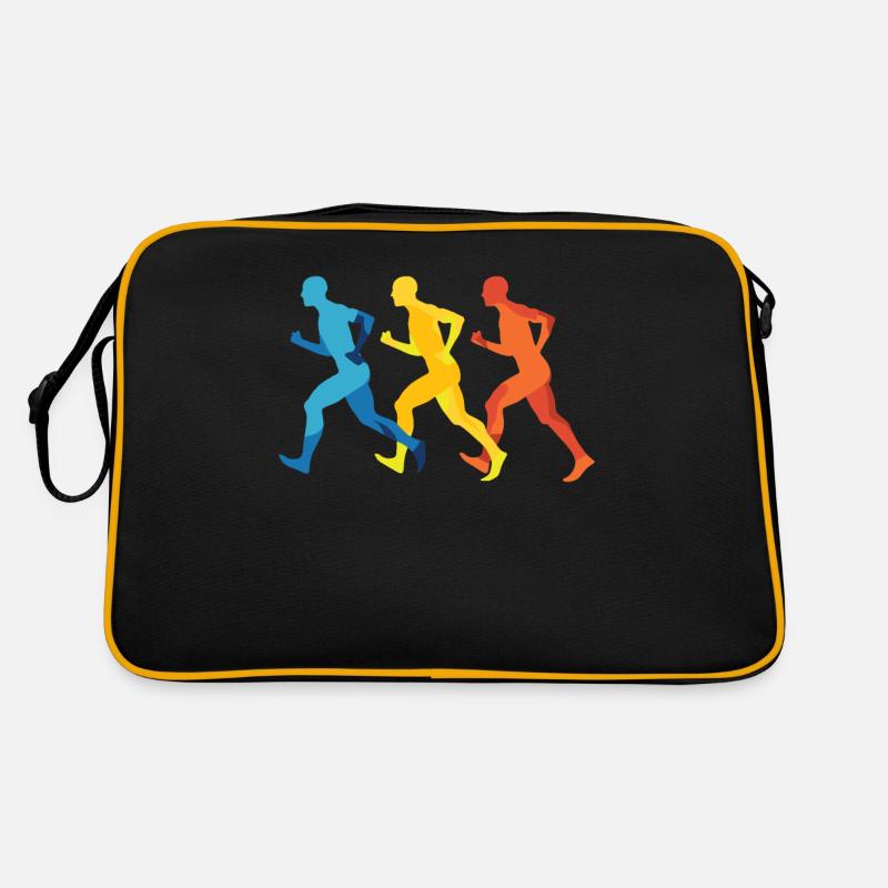 Conception de course pour les coureurs au marathon Sac Retro