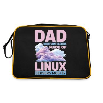 What Are Clouds Made Of, Linux Servers Mostly 32 - Retro Bag - black/gold - Back