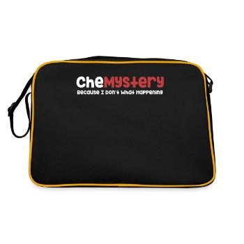 Chemistry, because I don't know what's happening. - Retro Bag - black/gold - Back