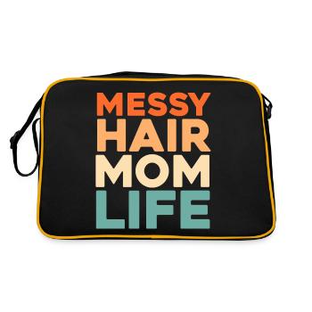 Maman Maman Chignon Désordonné Vie de Maman - Sac Retro - noir/or - Dos