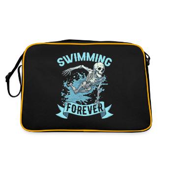 Flotteur de natation Skeleton - Sac Retro - noir/or - Dos