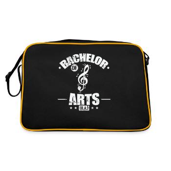 Baccalauréat ès arts arts et design - Sac Retro - noir/or - Dos