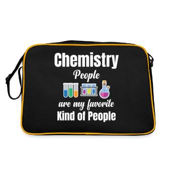 Chemistry people are my favorite kind of - Retro Bag - black/gold - Back