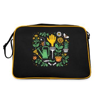 Permaculture Compost alimentaire - Sac Retro - noir/or - Dos