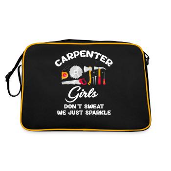 Reine des branlettes Menuisier bricoleur - Sac Retro - noir/or - Dos