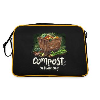 Permaculture Compost alimentaire - Sac Retro - noir/or - Dos
