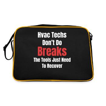 HVAC technicians don't make breakdowns, you have to - Retro Bag - black/gold - Back