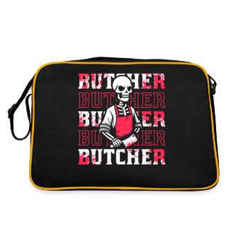 Butchers, butchers, butchers - Retro Bag - black/gold - Back