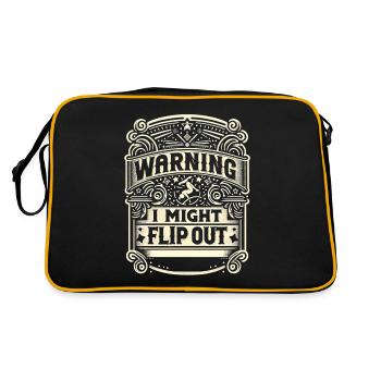 Attention, je pourrais me retourner 9 - Sac Retro - noir/or - Dos