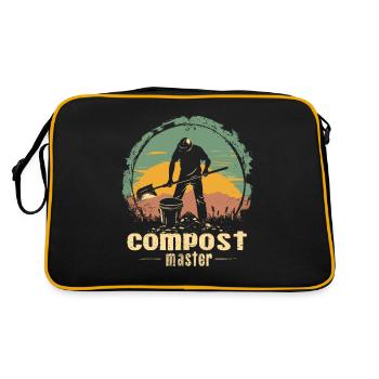 Compost alimentaire en permaculture - Sac Retro - noir/or - Dos