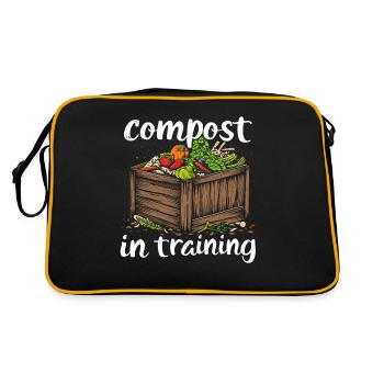 Compost alimentaire en permaculture - Sac Retro - noir/or - Dos