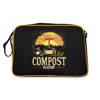 Compost alimentaire en permaculture - Sac Retro - noir/or - Dos